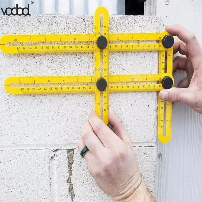 

VODOOL Foldable Multi Angle Measuring Ruler,General Measurement Tool Best for Craftsmen Handymen Builders Carpenter DIY