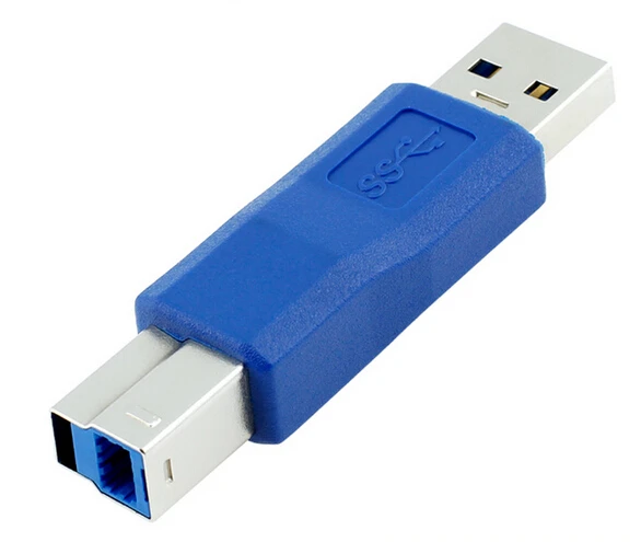 

Standard USB 3.0 Type A Male to USB 3.0 Type B Male Plug Connector Adapter USB3.0 Converter Adaptor AM to BM