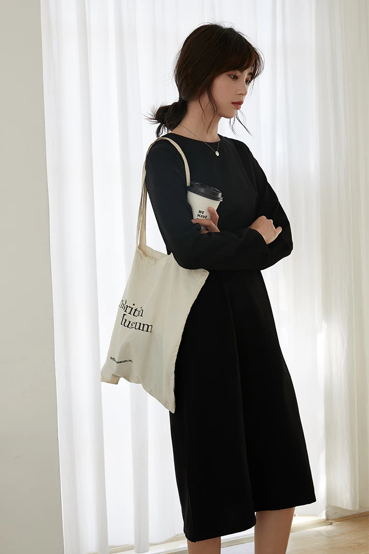 

Women Dress 2019 Plus Size Spring Long Sleeve O Neck Korean Style Elegant Vintage Formal Lady Office Dresses Vestidos Robe Femme