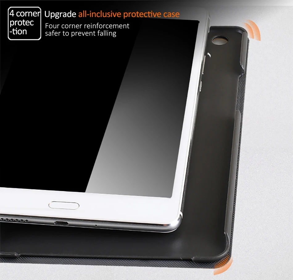 PC Smart Cover Funda Shockproof Hard Shell Slim Magnetic Protective Back Cover For Xiaomi MiPad 4 Auto Sleep Wakeup Case Capa (3)