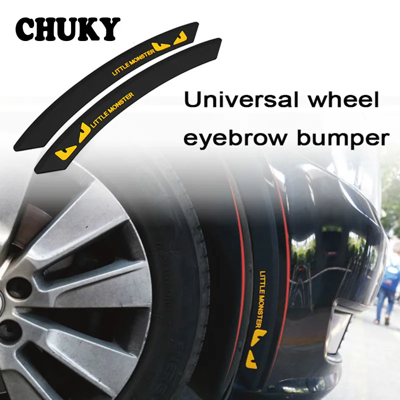 

Car Anti Fender Wheel Eyebrow Rubber Bumper Protection Sticker for Nissan Qashqai J11 Juke Tiida Citroen C3 C4 C5 Mini Cooper