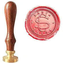 Mdlg Винтаж Санта Клаус Рождественский подарок индивидуальный заказ две буквы монограмма письмо изображение логотипа Ретро приглашение Воск печать штамп ROS