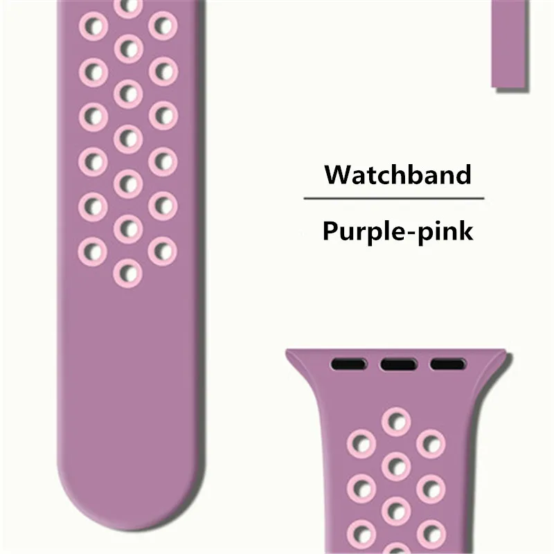 NO-BORDERS, 42 мм, S226, умный браслет, кремнеземный ремешок, ремешок, цветной, S226, умные часы, аксессуары, ремешок для мужчин, wo, сменный ремешок - Цвет: purple-pink