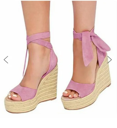 lavender wedge shoes