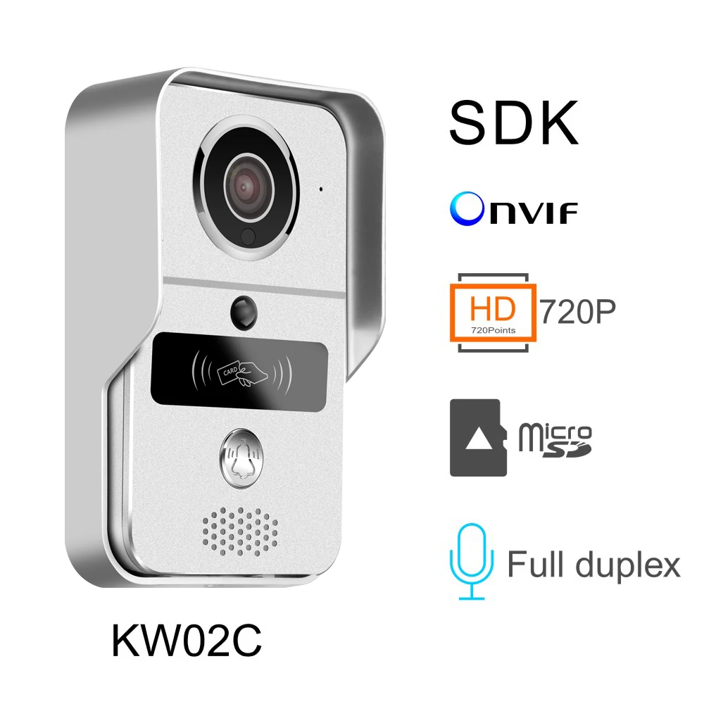 KONX KW02C Wi Fi Домофон Системы Smart Видео звонок дверной телефон с электронным замком и