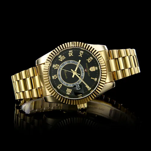 Wealthstar брендовые дизайнерские часы мужские черные спортивные кварцевые часы relojes hombre marca famosa Автоматическая Дата всего 40 мм для мужчин - Цвет: 6