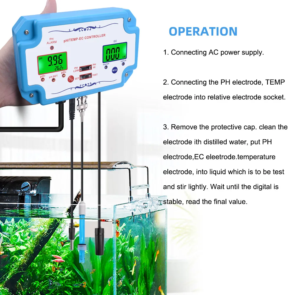 detector de qualidade da água controlador ph