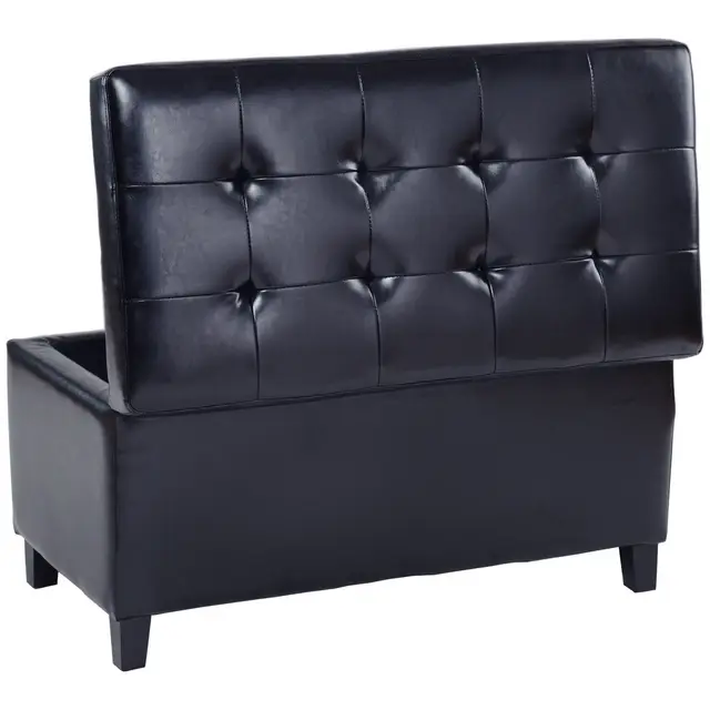 Giantex 33 5 Storage Ottoman Bench Single Footstool Living Giantex 33 5 Storage Ottoman Bench Single Footstool Living Room Pu Leather Seat Box