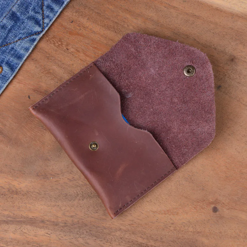 EUMOAN креативный кошелек для монет женский crazy horse кожаный мужской мини-кошелек простая сумка для монет карта пакет