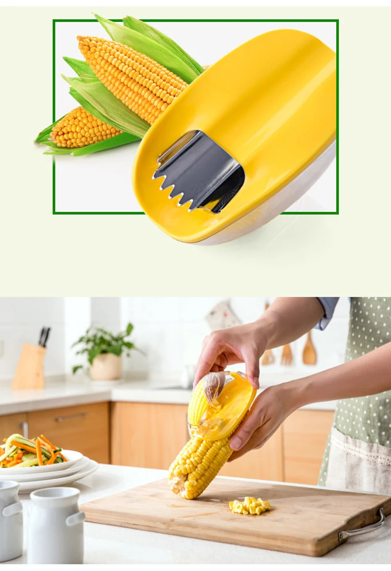 TUUTH Useful Corn Stripper Cutter Corn Shaver Peeler Cooking Tools Kitchen Graters Accessories B3