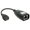 Elisona 2 uds USB a RJ45 RJ 45 LAN adaptador con Cable de extensión Extender sobre Cat5 RJ45 Cat6 Cable de parche negro accesorios para la red ► Foto 2/5