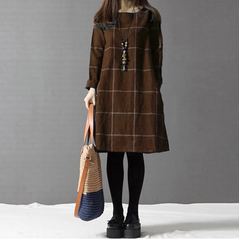 ZANZEA Winter Dress Vestidos 2019 Women 
