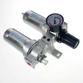 

Free shipping SFC-400 PNEUMATIC AIR FILTER REGULATOR LUBRICATOR BSP TWINS