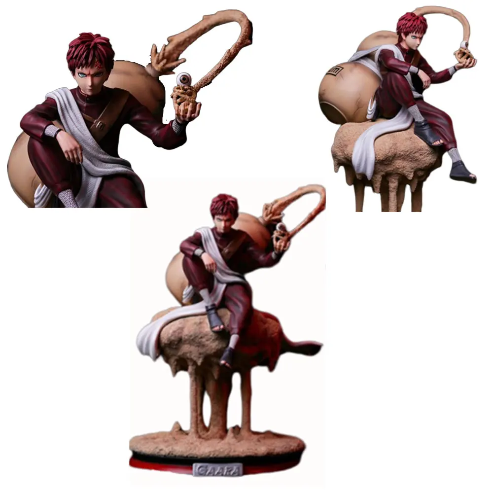Naruto Figure Gaara Action Figure Shippuden Sand Cloud Diorama Hot Toys Men Gift Figma Doll Model Anime Naruto Figura PG