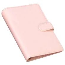 Кожаный спиральный блокнот, офисный ежедневник, ежедневник, органайзер, милое кольцо, дневник, канцелярские принадлежности A5 A6(розовый
