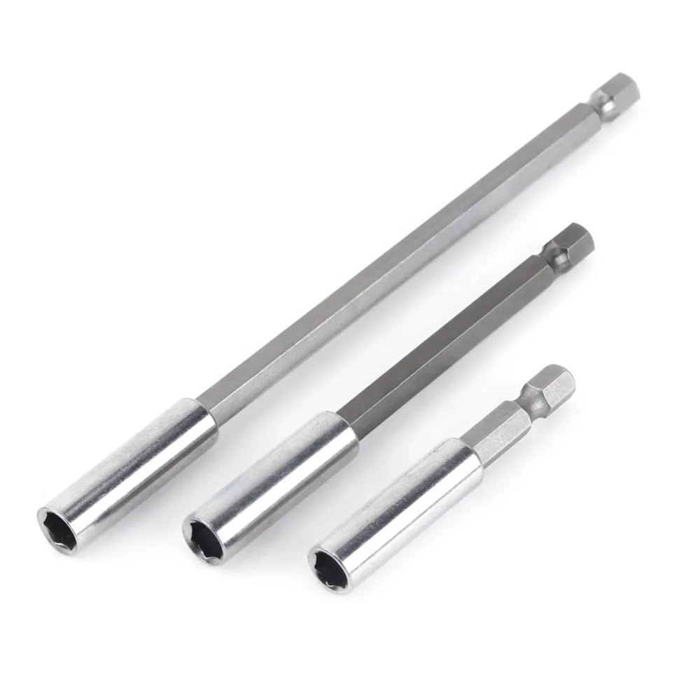 

3pcs Electrical Drill Screwdriver Extension Bar Magnetic Bit Holder 1/4" Shank Tool