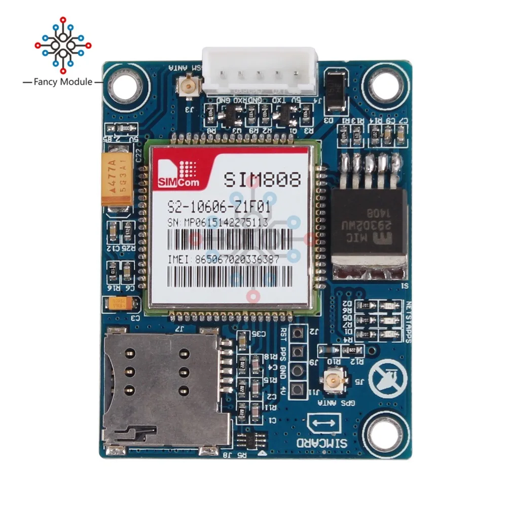 Sim808 Development Board Gsm Gprs Gps Bluetooth Sms Module 5-18v New ...