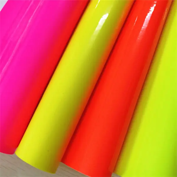 

Free shipping 30*134cm neon vinyl synthetic leather fabric for DIY accessories