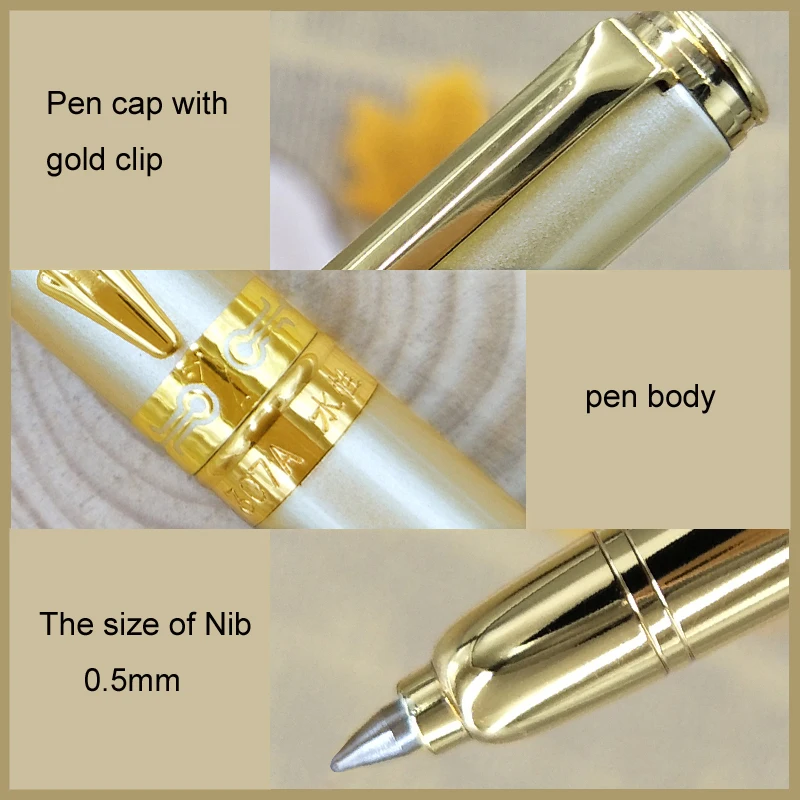 Yushun роскошный бренд металлический круглый ролик ручка для бизнес письма подарок Офисные принадлежности