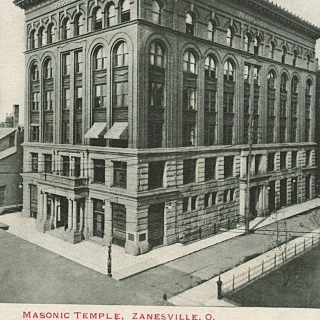 Masonic Temple  Zanesville  Ohio  Usa Poster Print By Mary Evans Grenville Collins Postcard Collection (18 X 24)
