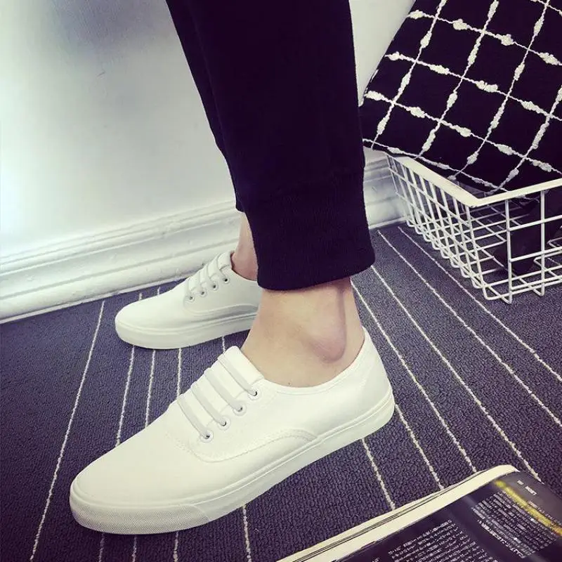 2018 New Style Love Shoes Pure Color Men's Breathable Canvas | Обувь
