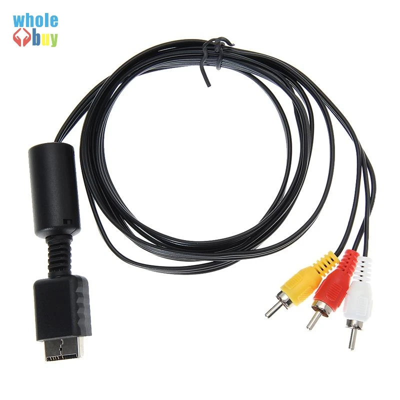 Оптовая продажа 6 футов (1 8 м) Аудио Видео AV кабель для 3RCA 3 RCA SONY PS2 PS3 / PlayStation SYSTEM 200