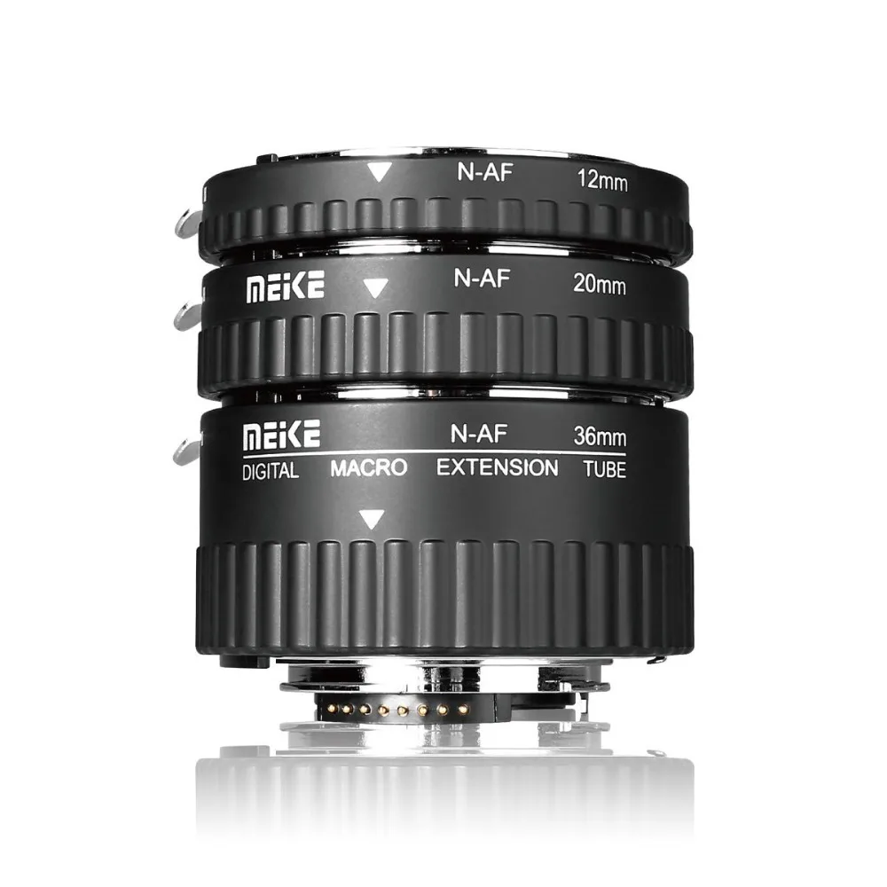 Najtaniej Meike N AF A automatyczne ustawianie ostrości pierścienie pośrednie makro pierścień dla Nikon D60 D90 D3000 D3100 D3200 D5000 D5100 D5200 D7000 D7100 aparatu DSLR