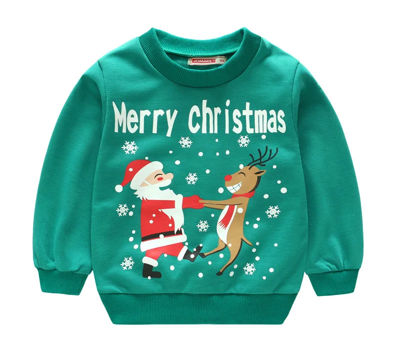 Winter warm cartoon long sleeve sweater shirt for boys girls pullover basic shirt for kids coats new year costumes children clothing (6)