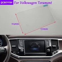Автомобильный Стайлинг gps навигационный экран Стеклянная Защитная пленка-стикер для Volkswagen Teramont авто аксессуары управление ЖК-экраном