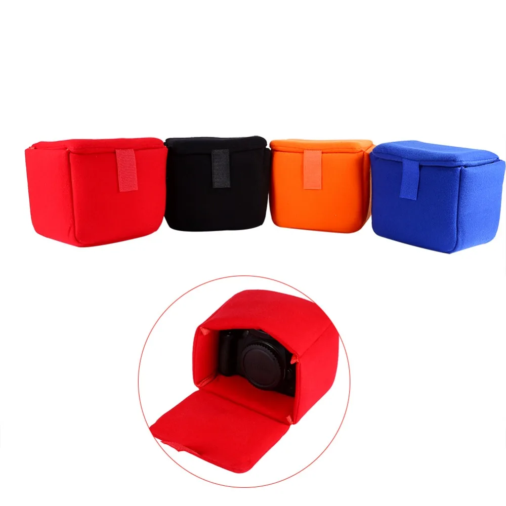 

For DLSR Camera Bag Insert Case Padded Shockproof Small Camera Case Soft Bag Pouch Protect Divider Accessory Kit For Photography