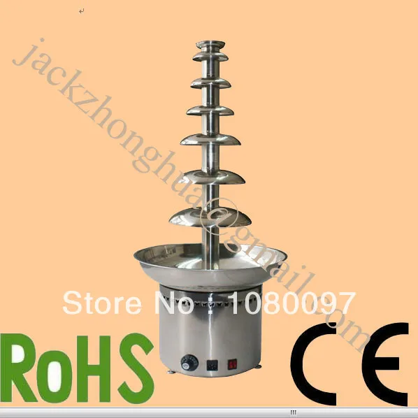 7 layers 103cm height 304 stainless steel commercial chocolate fountain chocolate waterfall machine chocolate melting
