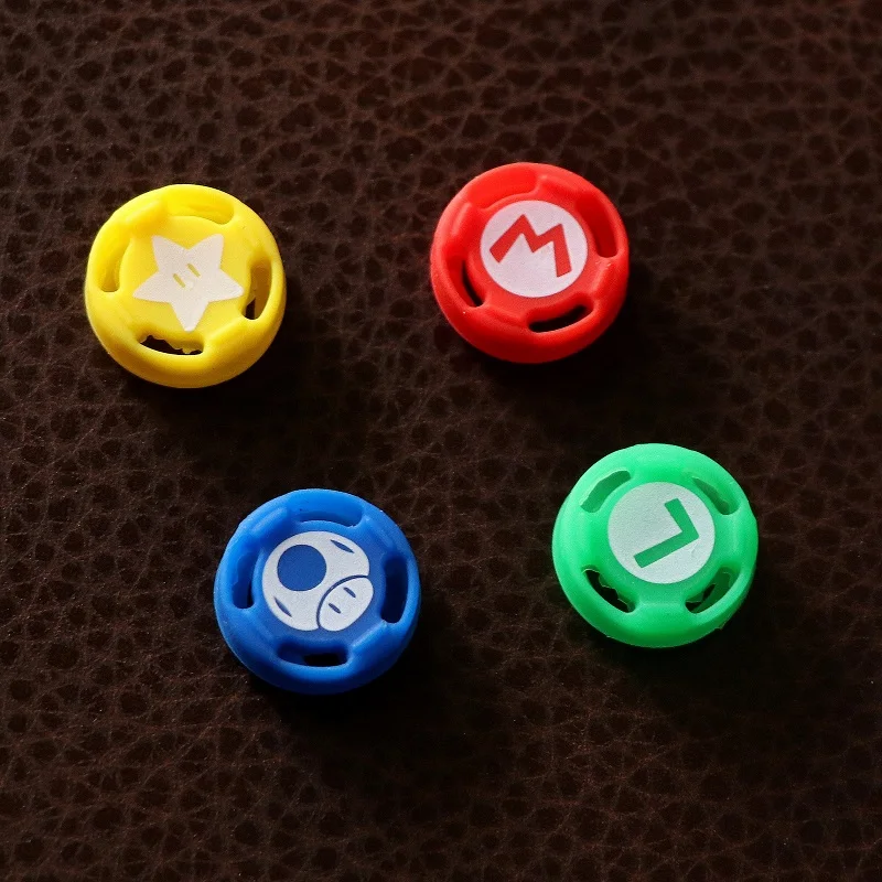 4PCS=1SET Silicone Thumb Stick Caps Grip Gamepad Analog Joystick for
