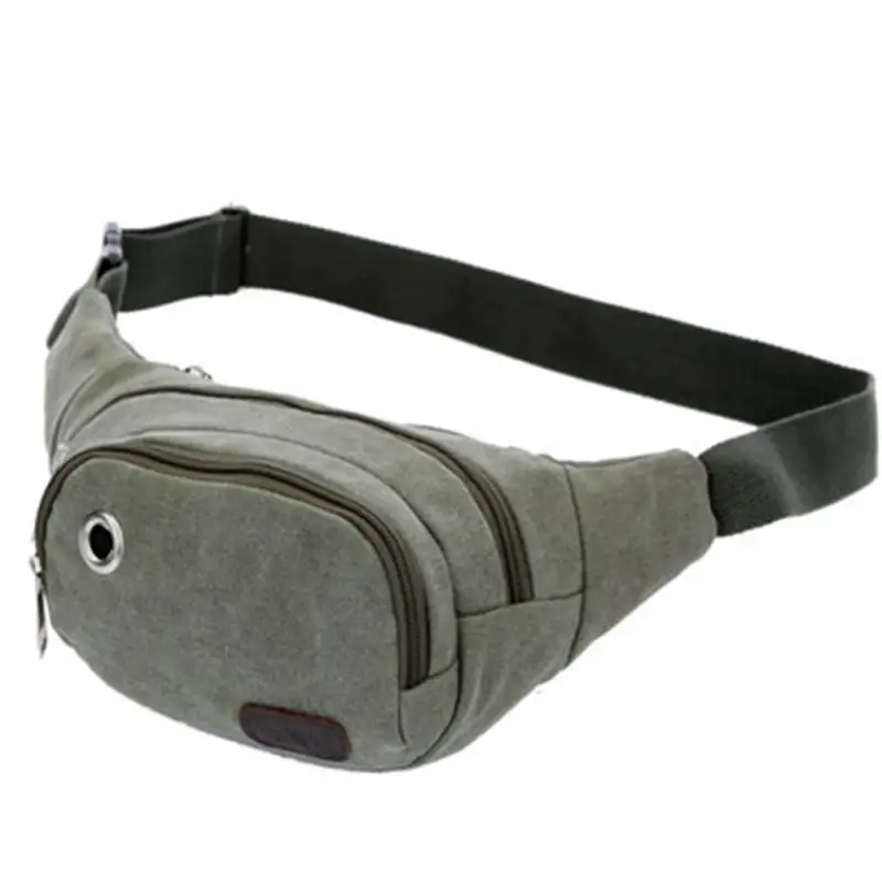 

Outdoor Sports Running Waist Pouch Walking Portable Phone Holding Waist Bag Unisex Waist Bag Canvas Waistbag