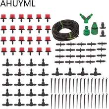 Dispositivo de irrigação automática, dispositivo de irrigação automático inteligente com gotejamento, sistema de irrigação de jardim, conjunto de irrigação por gotejamento de 10m/25m/30m aspersor de fonte