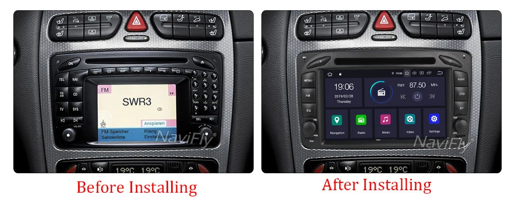 Cheap IPS DSP Android 9.0 Car dvd GPS Navigation For Mercedes Benz W209 W208 W203 W210 W463 Vito Viano W163 dvd player free Canbus RDS 10