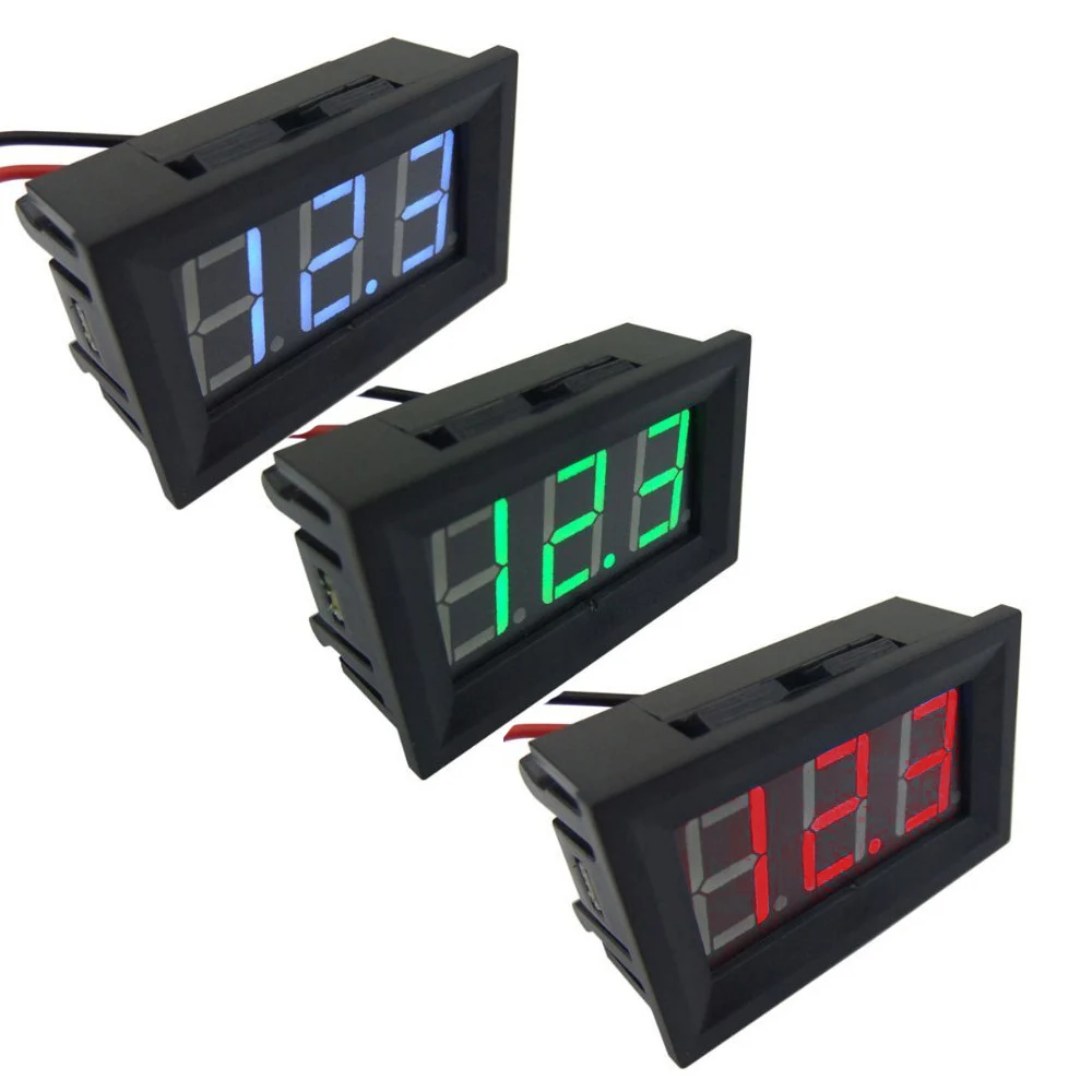 Мини Цифровой измеритель напряжения постоянный ток 4 5 В до 30 в цифровой вольтметр