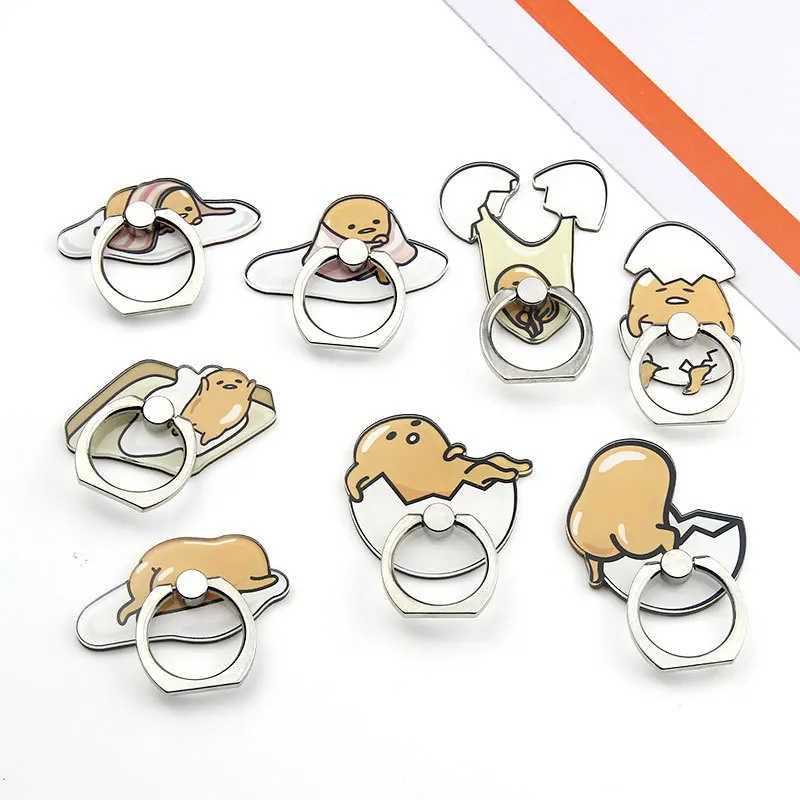 Забавный мультяшный Gudetama Lazy eggs кольцо держатель для телефона универсальная