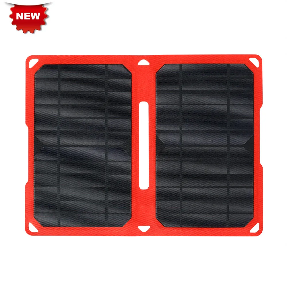 

New Version PowerGreen Solar Charger 14W Mono Solar Panel Solar Cell Power Bank for Smart Phone 5V 2A