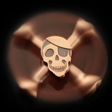 Спиннер-череп, Спиннер-Спиннер с металлической мини-головкой, металлический ручной Спиннер для аутизма и СДВГ, антистресс-Спиннер с коробкой