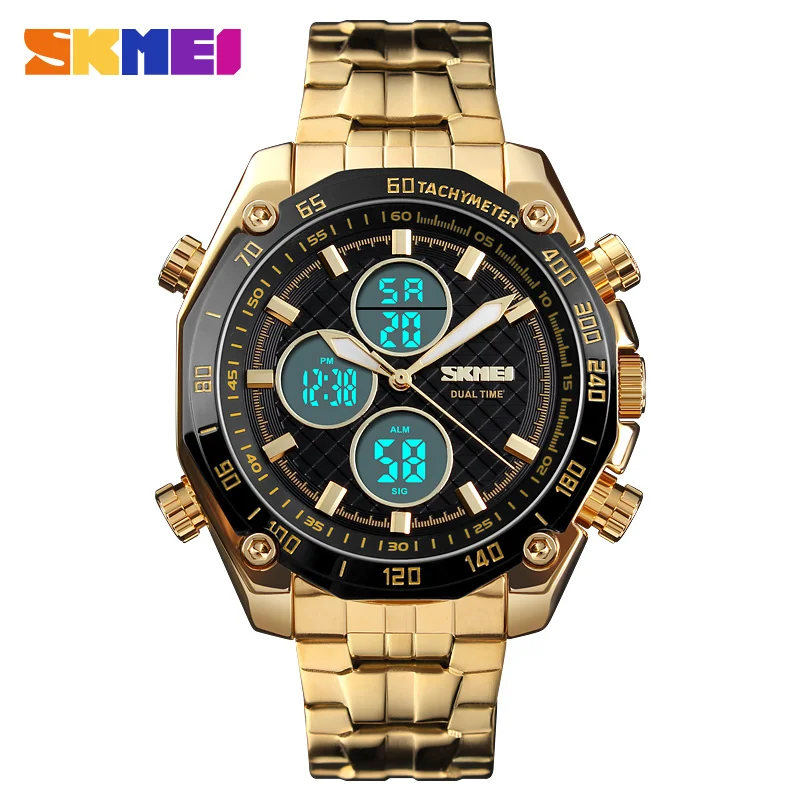 

SKMEI 1302 Fashion Watch Men Waterproof Stopwatch Business Watches Luxury Military Quartz Wristwatches Relogio Masculino