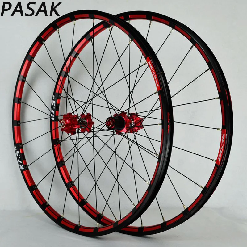 red rim red hub