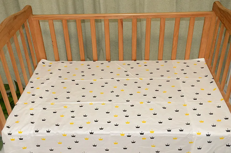 Простыня для детской кроватки, хлопок, простыни для новорожденных, с рисунком, для защиты окружающей среды, реактивная печать, размер: 150X90