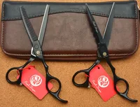 Purple Dragon 5.5'' Hairdressing Scissors Japan 440C Barber Cutting Scissors Thinning Shears Hair Scissors Dropshipping Z1010 4