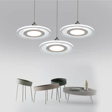 Acrylic Ceiling Mounted Pendant Adjustable Hang Line Length Led Hang Light, Dinning Kitchen Led Pendant Light 12,24,36W 220-240V