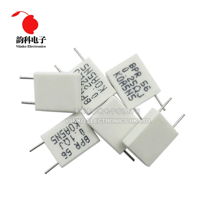 5 W Resistor 10 Unidades BPR56 5W 0.1 0.15 0.22 0.25 0.33 0.5 Electronic Resistors