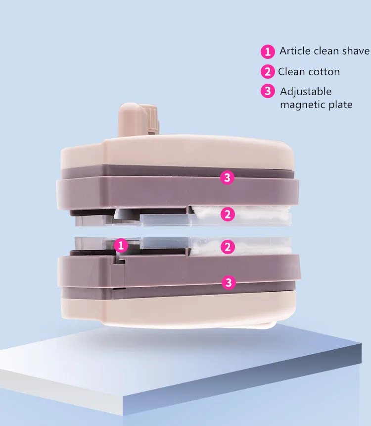 Домашний стеклоочиститель, щетка для чистки стекла, инструмент 3-35 мм, регулируемая двухсторонняя Магнитная щетка для мытья окон, щетка для мытья стекол, чистка