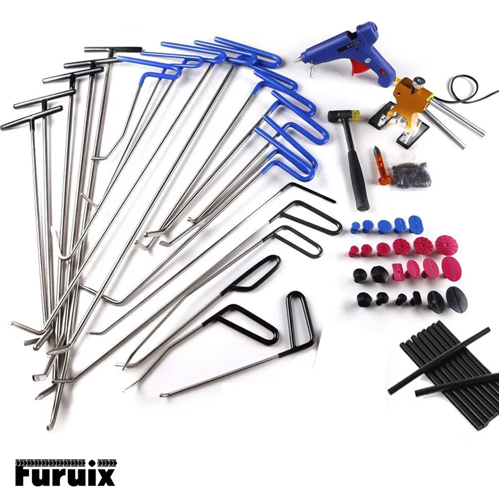 Car Dent Removal Tools with Tap Down Dent Puller Glue Tabs Glue Gun