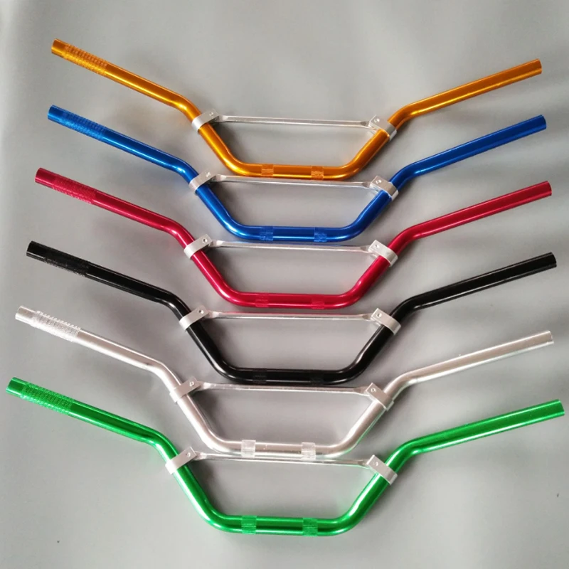 Универсальный 7/" 22 мм мотоциклетный алюминиевый руль ручка 6 цветов для Honda Kawasaki Yamaha Suzuki Harley Chopper Bobber