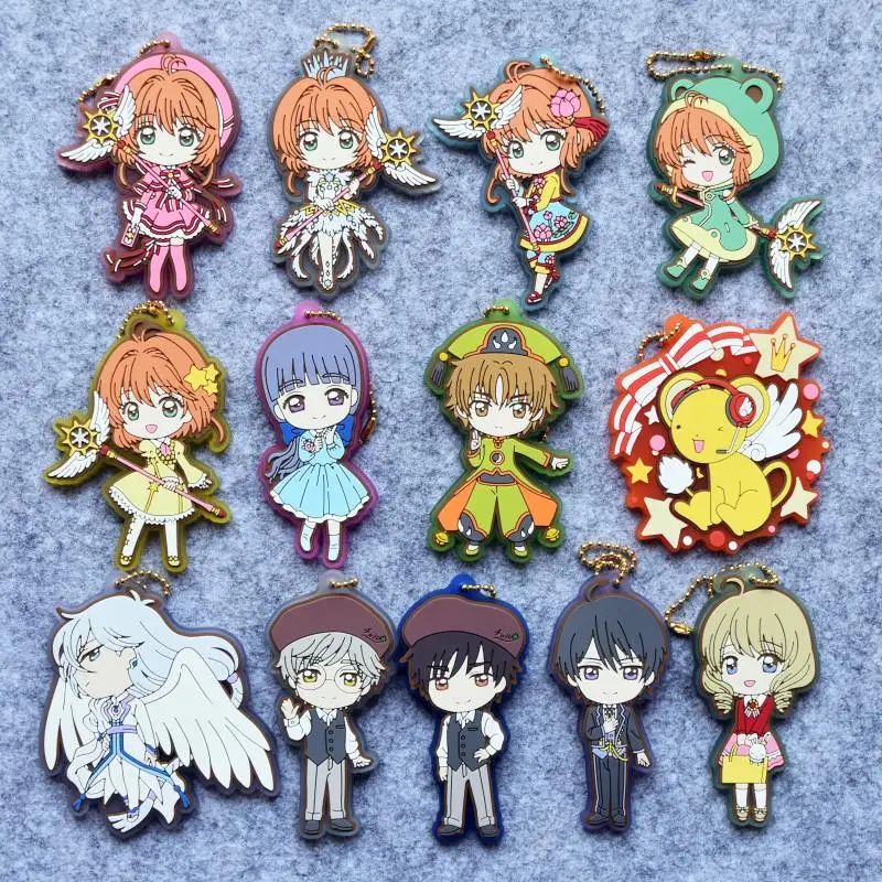 Прозрачная карточка из аниме KINOMOTO SAKURA Yue TUKISIRO YUKITO Daidouji Tomoyo LI SYAORAN TOUYA резиновый