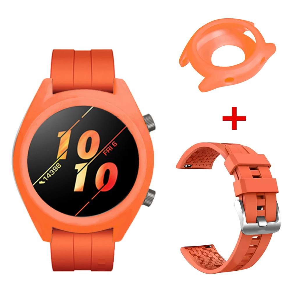 Strap For Huawei Watch GT Active / Elegant Smart Watch Band For Huawei GT  Accessories TPU Case Cover + Silicone Sports Bracelet|Smart Accessories| -  AliExpress
